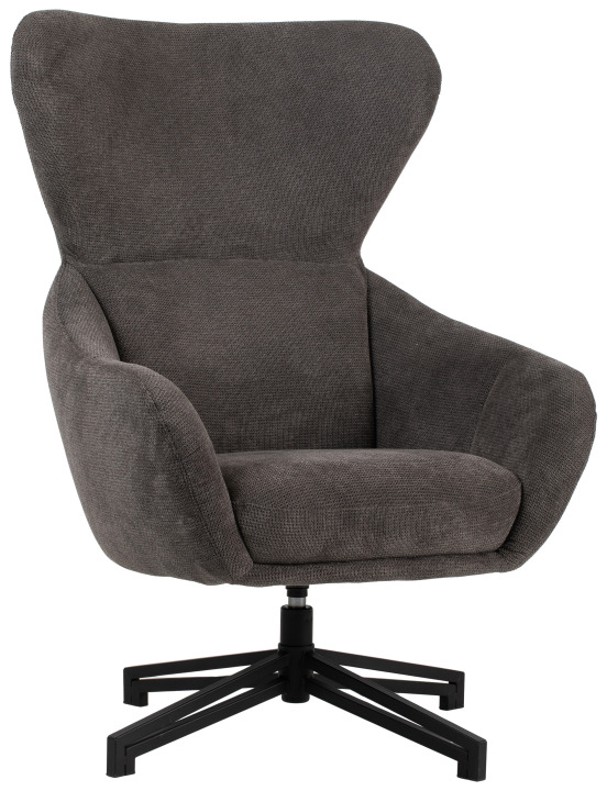 Ohrensessel Marconia dark grey drehbar Grau